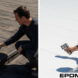 Before and after comparison showing temperature reduction with liquid rubber roof coating.