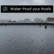 Flat roof during heavy rain ,waterproof roof coating protection by EPDM Coatings
