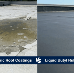 Standing water damage vs Liquid Butyl Rubber waterproof Coating.
