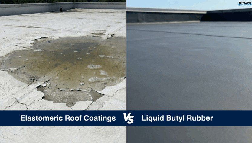 Standing water damage vs Liquid Butyl Rubber waterproof Coating.